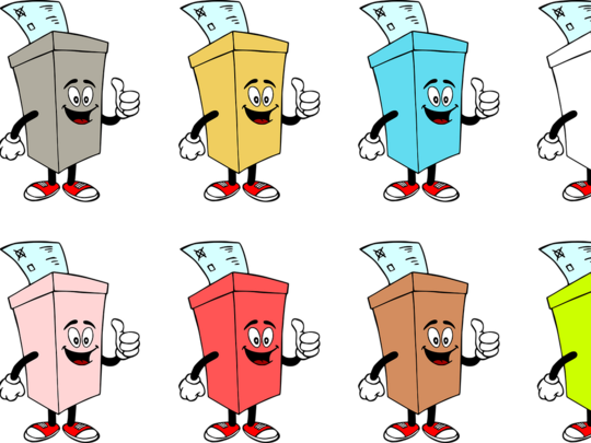 Dessins d'urnes de vote